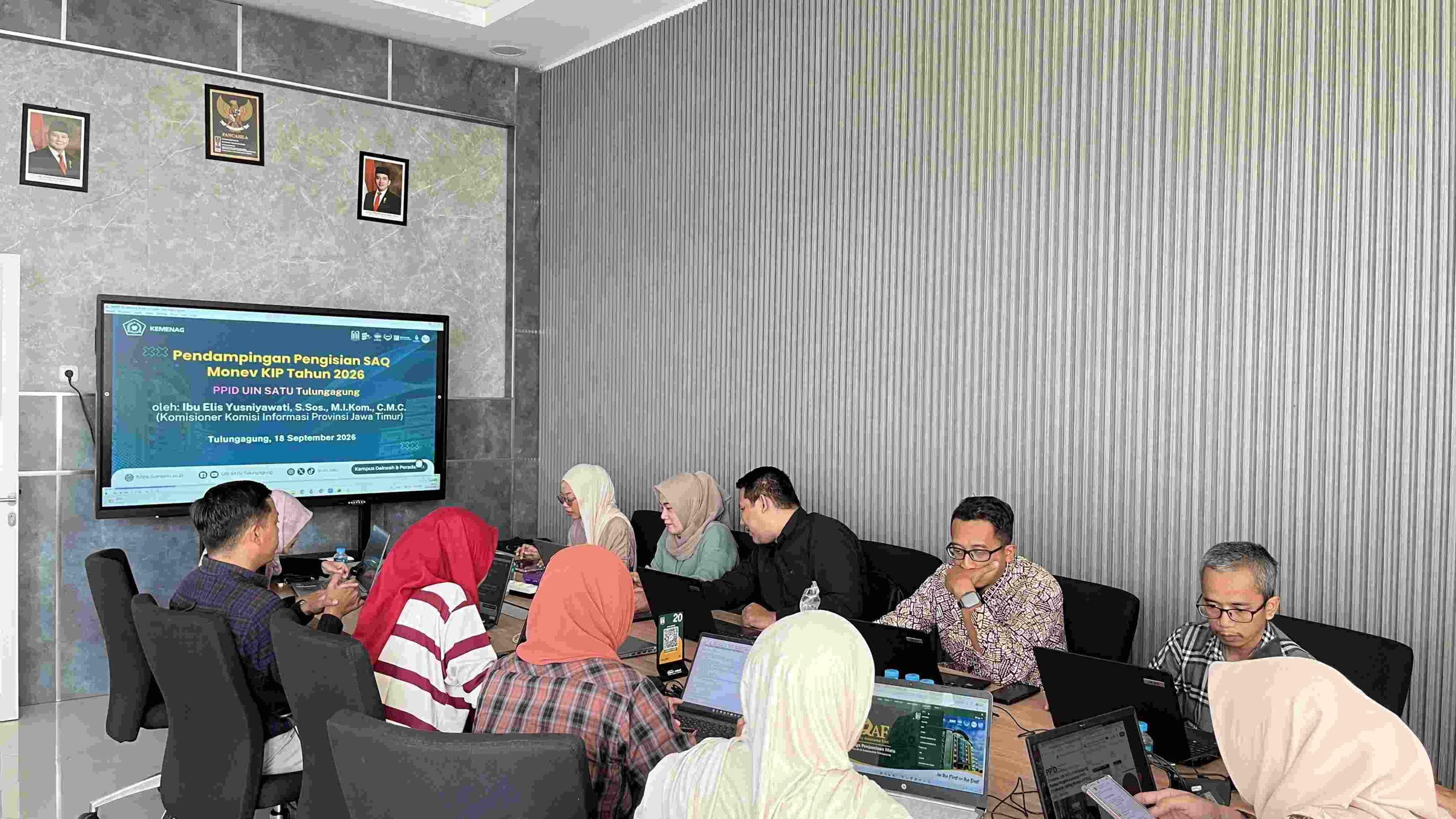 PPID Pelaksana Fakultas dan Pascasarjana UIN SATU Tulungagung Matangkan Persiapan Monev KIP 2026, Dipandu Langsung Komisi Informasi Jatim